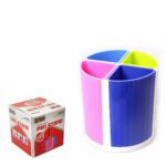 The "4 Compartment Office/Home Stationery Pen Stand Multi Colour 4058" is likely a desk organizer designed to hold and organize various office or home stationery items such as...