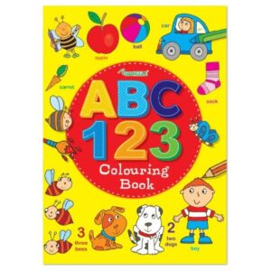 The "ABC 123 Colouring Book" is a children's activity book designed to make learning fun and engaging. It typically includes pages with letters of the alphabet (ABC) and numbers...