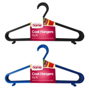 The "Around The Home Coat Hangers 6 Pack Assorted Colours" likely refers to a set of six coat hangers designed for home use. These hangers come in a variety of colors, offering...