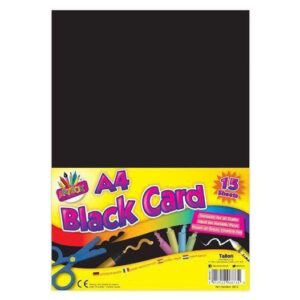 The "Artbox A4 Black Card 15 Pack - Case of 12" likely refers to a bulk purchase option for black cardstock paper. Each pack contains 15 sheets of A4-sized black card, and the...