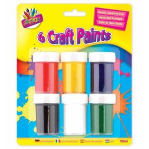 The Artbox Craft Paint Pots set includes six individual paint pots, each containing 20ml of paint. This particular item is sold as a case of 12 sets. These paints are typically...