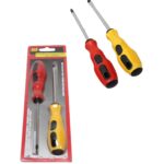 The Assorted 2 Type Screwdriver Set you're referring to likely includes both a slotted (flathead) and a cross slot (Phillips) screwdriver. These sets are commonly used for...
