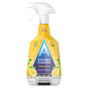 The Astonish Kitchen Cleaner Zesty Lemon 750ml is a cleaning product designed to tackle grease and grime in the kitchen, leaving surfaces sparkling clean with a fresh lemon...