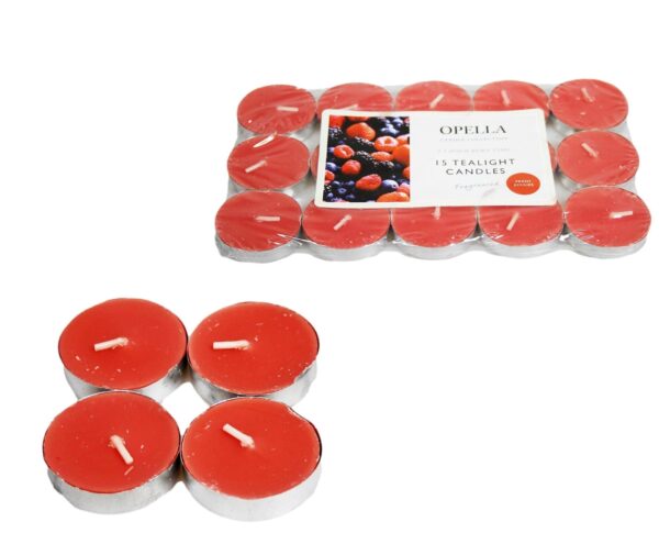 The Beautifully Berries Scented Opella Fragranced Tealight Candles come in a set of 12 and are designed to provide a pleasant berry fragrance. Each tealight has a burn time of...