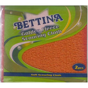 The Bettina Golden Fleece Scouring Cloth Twin Pack is likely a cleaning product designed for household use. These scouring cloths are typically used for scrubbing and cleaning...