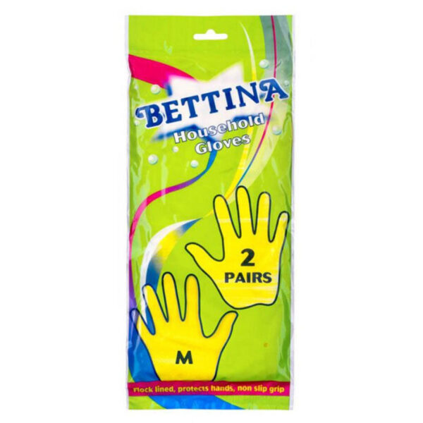 The "Bettina Household Gloves 2 Pack Medium - Case of 10" likely refers to a bulk purchase option of household cleaning gloves. Specifically, this product includes 10 cases,...