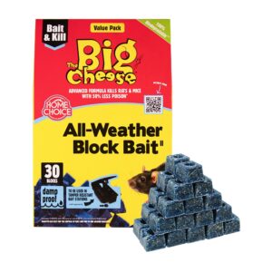 THE BIG CHEESE ALL-WEATHER BLUE BLOCK BAIT, 30 PACK OF 10G