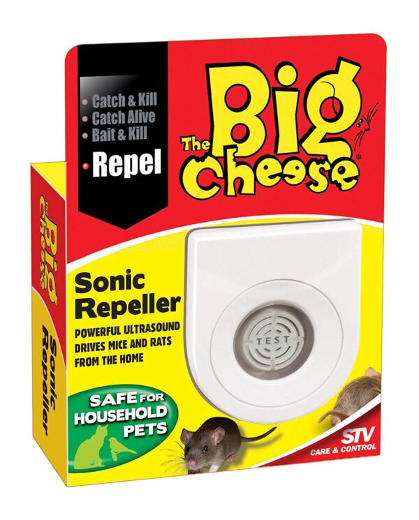 THE BIG CHEESE SONIC ULTRASOUND REPELLER FOR MICE AND RATS