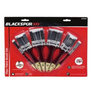 The Blackspur Paint Brush Set 10 Pack is a collection of brushes designed for various painting tasks. This set typically includes brushes of different sizes and shapes, making...