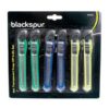 The Blackspur Transparent Snap Off Knife Set (6 Pack) typically includes a set of utility knives designed for various cutting tasks. These knives usually feature a snap-off...