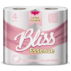 The "Bliss Essence Lotus Flower Toilet Paper 4 Roll Pack - Case of 10" likely refers to a bulk package of toilet paper that contains 10 individual packs, with each pack...