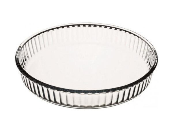 The Borcam Fluted Round Flan Cheesecake Dish is a glass dish designed for baking and serving various desserts like flans or cheesecakes. With a capacity of 1.72 liters, it is...