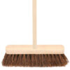 The Charles Bentley Bassine Broom with a 9.5" head and wooden handle is a traditional cleaning tool designed for sweeping tasks. The broom is likely made with natural bassine...