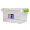 The Clippy Box with Lid and Assorted Colour Handles is a storage container with a capacity of 3.5 liters. It is made of clear material, which allows you to easily see the...