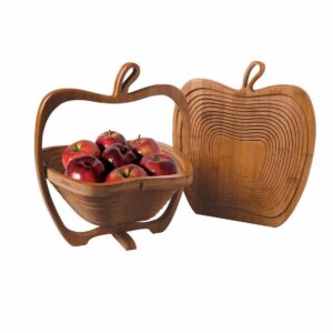 The Collapsible Bamboo Wooden Foldable Fruit Apple Basket Bowl (Model 0324 A) is a versatile and eco-friendly kitchen accessory. Made from sustainable bamboo, this basket is...