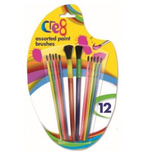 The Cre8 Plastic Paint Brushes Pack of 12 is a collection of paint brushes that come in assorted sizes, designed for various painting needs. The product code for this pack is...