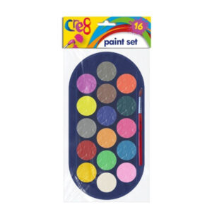 The "Cre8 Water Paint Palette with Brush 16 Colours P2179" is a watercolor paint set that includes a palette of 16 different colors. This set is designed for ease of use and...