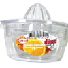 The "Crystal Orange Citrus Fruit Squeezer 400ml 105129" appears to be a kitchen tool designed for extracting juice from citrus fruits like oranges, lemons, and limes. It likely...