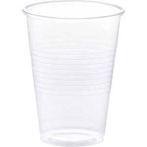 The "Delight Plus Disposable Plastic Drinking Cups Half Pint Clear 20 Pack" refers to a package containing 20 disposable drinking cups made of clear plastic. Each cup has a...