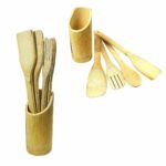 The description "Bamboo Utensil Wooden Spoon Kitchen Set of 5 3827 / 4832 (Parcel Rate)" seems to refer to a set of kitchen utensils made primarily of bamboo, specifically...
