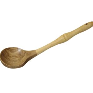 The description "Large Wooden Bamboo Cooking Spoon Kitchen Home 30cm 6092 (Parcel Rate)" suggests that this is a kitchen utensil made from bamboo. The spoon is 30 centimeters in...