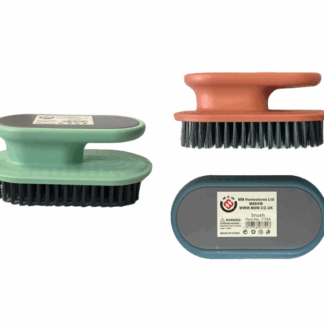 The description you provided appears to be for a plastic cleaning hand scrubbing brush with a handle. Its dimensions are 12 x 6.5 cm, and it comes in assorted colors. The item...