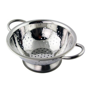 The description you've provided appears to refer to a stainless steel strainer or colander with a diameter of 28 cm and two handles. It likely has a product code of 08577, and...