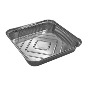 The Disposable Aluminium Foil Oven Roasting Tray, measuring 205 x 205 mm, is likely a convenient product designed for cooking or baking. This pack contains 5 trays, making it...