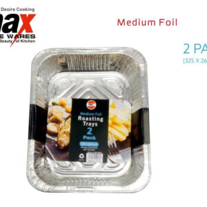 The Disposable Aluminium Foil Roasting Tray with dimensions 325 x 263 mm, Pack of 2, MX6009, seems to be a product designed for cooking and baking purposes. These trays are...