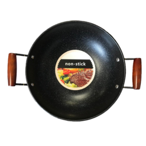 The Double Handled Non Stick Wok with a 30cm diameter, model DL9110, features a speckled black design. It is designed for easy handling with two sturdy handles, making it...