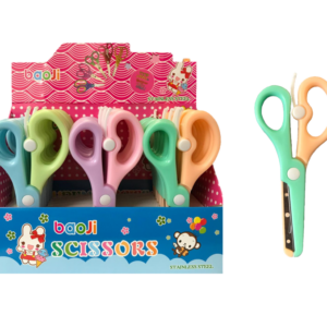 The "Dual Candy Coloured Paper Scissors 13.5 cm Assorted Colours 7809" likely refers to a pair of scissors designed for cutting paper, featuring a length of 13.5 cm. The "dual...