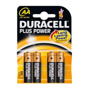 The Duracell Plus AA Battery 4 Pack - Case of 20 typically includes 20 packs, each containing four AA batteries, making it a total of 80 AA batteries. These batteries are...