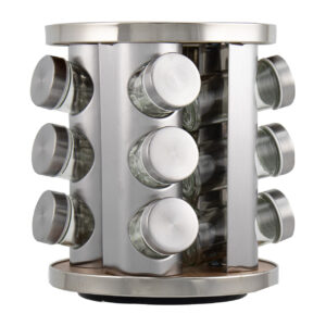 The Durane Revolving Spice Rack with 12 Jars, model number 10510, is a convenient kitchen accessory designed to keep your spices organized and easily accessible. This spice rack...