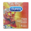 The Durex Feels Condoms 3 Pack - Case of 12 typically contains 12 individual packs, each with 3 condoms, making a total of 36 condoms. These condoms are designed to enhance...