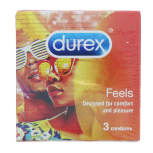 The Durex Feels Condoms 3 Pack - Case of 12 typically contains 12 individual packs, each with 3 condoms, making a total of 36 condoms. These condoms are designed to enhance...