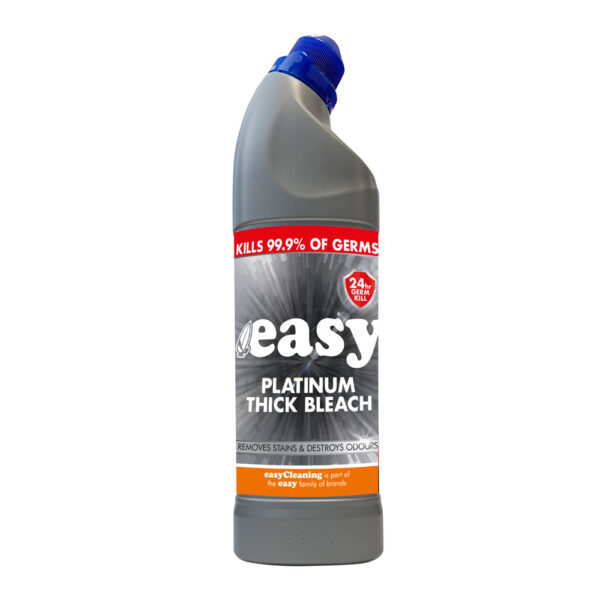 The "Easy Platinum Thick Bleach 750ml - Case of 12" typically refers to a bulk purchase of cleaning products. Each case contains 12 bottles of Easy Platinum Thick Bleach, with...