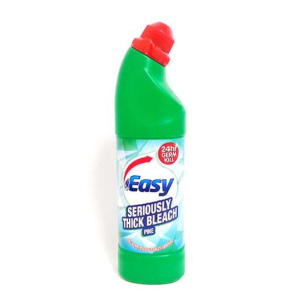 The "Easy Seriously Thick Bleach Pine 750ml - Case of 12" is a bulk purchase option for a cleaning product. It consists of 12 bottles, each containing 750 milliliters of thick...