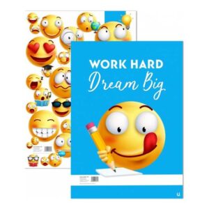 The Emoji A4 Refill Pad Notepad Notebook P1034 is a stationery item that typically features Emoji-themed designs. It is an A4-sized refill pad, meaning it is suitable for...