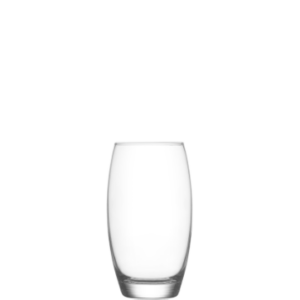 The Empire Glass Tumblers Set of 3, model EMP368A, consists of three glass tumblers, each with a capacity of 510cc. This set is likely designed for serving beverages in a...