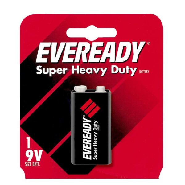 The Eveready Super Heavy Duty Battery 9V is designed for reliable performance in low-drain devices. A case of 12 means you will receive twelve 9-volt batteries. These batteries...