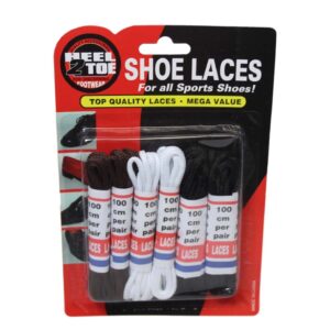 The "Extra Shoe Laces 100 cm Pack of 6 Assorted Colours 6020" is likely a product offering that includes a set of six shoelaces, each measuring 100 centimeters in length. The...