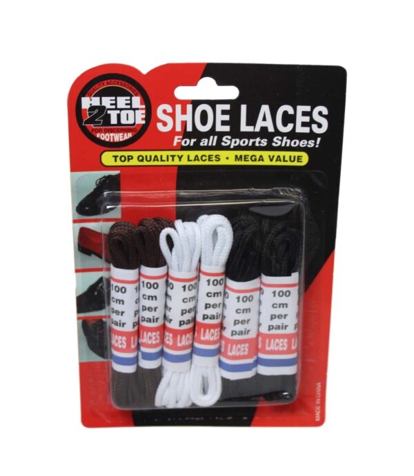 The "Extra Shoe Laces 100 cm Pack of 6 Assorted Colours 6020" is likely a product offering that includes a set of six shoelaces, each measuring 100 centimeters in length. The...