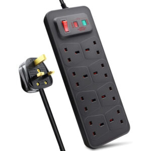 The Extra Star Extension Lead is a power strip that features 8 sockets, allowing you to plug in multiple electronic devices simultaneously. It has a 2-meter cable, providing...