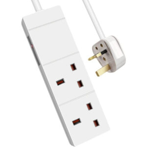 The ExtraStar 2 Gang 2m Extension Lead is an electrical power strip designed to extend the reach of your wall socket, enabling you to connect multiple devices simultaneously. It...