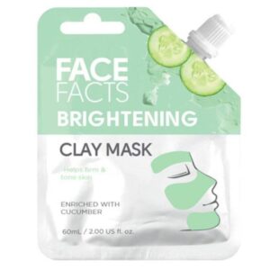 The "Face Facts Brightening Clay Mask" comes in a 60ml container and is typically sold in a case of 12 units. This product is likely designed to enhance skin brightness and...