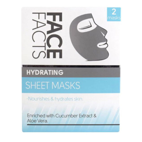 The "Face Facts Hydrating Sheet Mask Twin Pack - Case of 12" typically refers to a wholesale or bulk package containing 12 twin packs of hydrating sheet masks. Each twin pack...