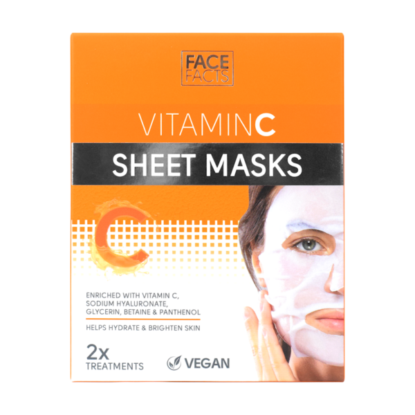 The Face Facts Vitamin C Sheet Mask is a skincare product designed to provide nourishment and revitalization to your skin. Typically, a pack containing two sheet masks, it...