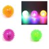 The Flashing Light Up Sound & LED Spikey Ball is a fun and interactive toy available in assorted colors. This product features LED lights that flash and emit sound when...