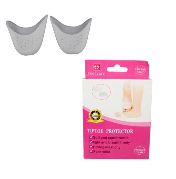 The "Forefoot Tiptoe Protector Soft And Comfortable Pain Relief 1 Pair 5503" is a product designed to provide cushioning and support to the forefoot area, helping to alleviate...