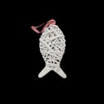 The "Garden Decoration Straw Hanging Fish" is likely a decorative item designed for outdoor spaces, such as gardens or patios. It is made from straw and shaped like a fish,...